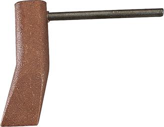 Picture of Kupferstück Hammerform mit Eisenstift gerade fürPropan-Handgriff 250g GCE
