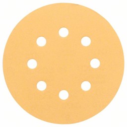 Bild von Schleifblatt C470 für Exzenterschleifer, 125 mm, 60, 8 Löcher, Klett, 5er-Pack