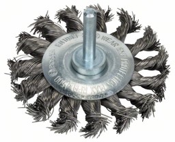 Bild von Scheibenbürste 70 x 0,35 mm, gezopfter rostfreier Stahldraht