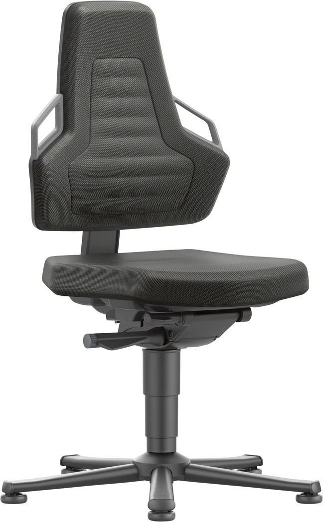 Image de Bimos Arbeitsstuhl Nexxit 1 Griff grau Sitzhöhe 450-600 mm Kst. schwarz,mit Gleiter