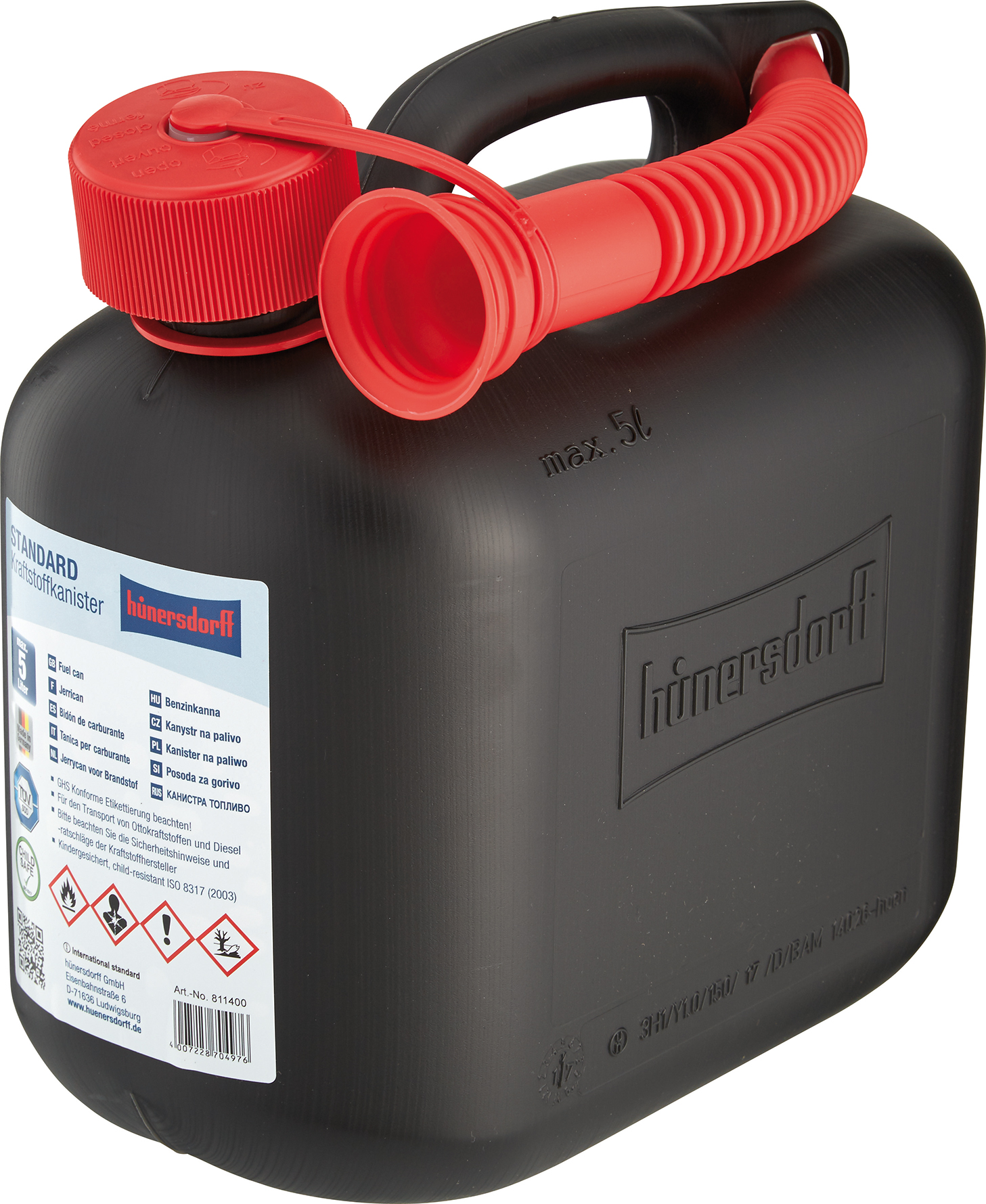 Eisen-Wolff Onlineshop Hamburg. Benzinkanister 5l Standard schwarz