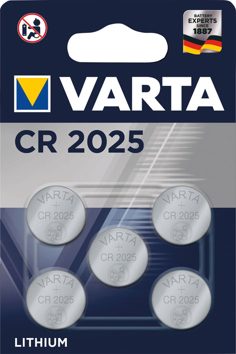 Picture of Batt.ELECTRO.CR2025 5er Blister VARTA