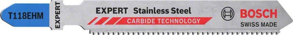 Bild von EXPERT ‘Stainless Steel’ T 118 EHM Stichsägeblatt, 3 Stück. Für Stichsägen