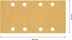 Bild von EXPERT C470 Schleifpapier mit 8 Löchern für Schwingschleifer, 93 x 186 mm, G 40, 10-tlg.. Für Exzenterschleifer