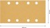 Bild von EXPERT C470 Schleifpapier mit 8 Löchern für Schwingschleifer, 93 x 186 mm, G 60, 10-tlg.. Für Exzenterschleifer