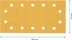 Bild von EXPERT C470 Schleifpapier mit 14 Löchern für Schwingschleifer, 115 x 230 mm, G 240, 10-tlg.. Für Exzenterschleifer