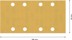 Bild von EXPERT C470 Schleifpapier mit 8 Löchern für Schwingschleifer, 93 x 186 mm, G 320, 10-tlg.. Für Exzenterschleifer