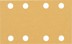Bild von EXPERT C470 Schleifpapier mit 8 Löchern für Schwingschleifer, 80 x 133 mm, G 80, 10-tlg.. Für Exzenterschleifer