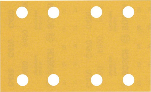 Bild von EXPERT C470 Schleifpapier mit 8 Löchern für Schwingschleifer, 80 x 133 mm, G 400, 10-tlg.. Für Exzenterschleifer