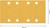 Bild von EXPERT C470 Schleifpapier mit 8 Löchern für Schwingschleifer, 93 x 186 mm, G 180, 50-tlg.. Für Exzenterschleifer