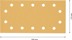 Bild von EXPERT C470 Schleifpapier mit 14 Löchern für Schwingschleifer, 115 x 230 mm, G 80, 50-tlg.. Für Exzenterschleifer