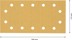 Bild von EXPERT C470 Schleifpapier mit 14 Löchern für Schwingschleifer, 115 x 230 mm, G 180, 50-tlg.. Für Exzenterschleifer