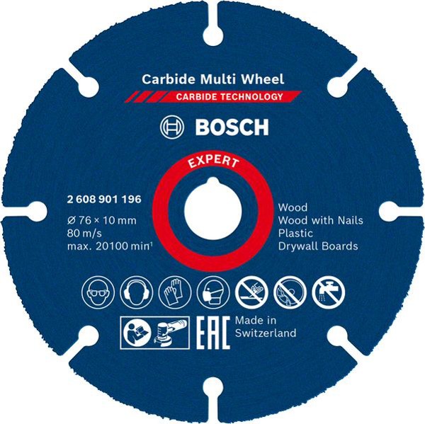 Bild von EXPERT Carbide Multi Wheel Trennscheibe, 76 mm, 10 mm. für Mini-Winkelschleifer