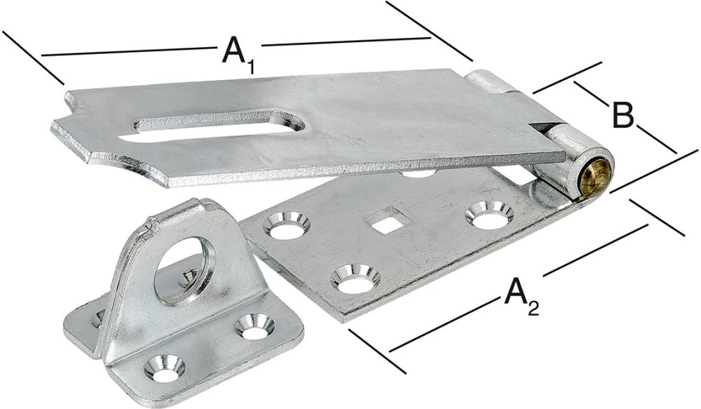 Picture of Überfalle stark mit Öse 125X38mm Nr. 21180Z