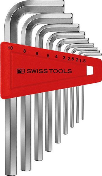 Bild von Winkelschraubendreher- Satz im Kunststoffhalter 9-teilig 1,5-10mm PB Swiss Tools