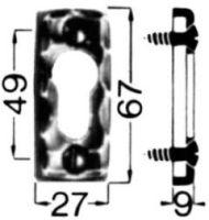 Picture of Schlüssel-Rosette Nr.283 PZ Ei Rowe