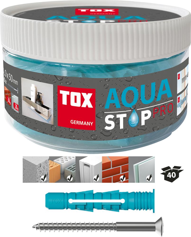 Picture of TOX Dübel Aqua Stop Pro 6/38+Schr.in Runddose á40