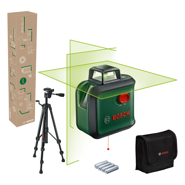 Bild von Kreuzlinien-Laser AdvancedLevel 360 Set, Stativ TT 150, eCommerce-Karton