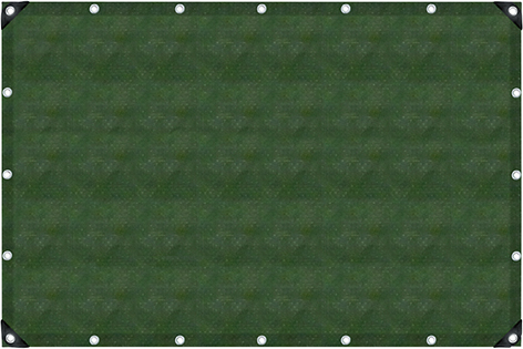 Bild von Gewebeplane oliv 6x10m UV-stabilis. Ösen 50 cm