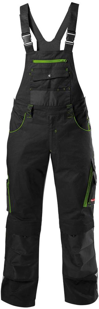 Picture of FORTIS H-Latzhose 24, schw./limegreen, Gr. 50